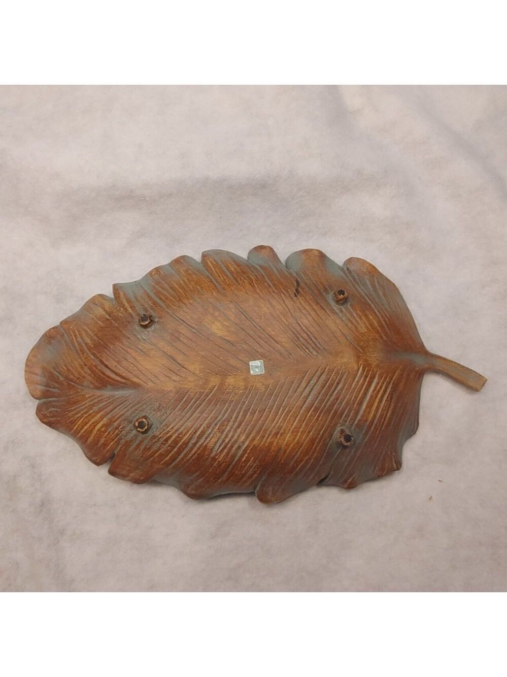 PartyLite Sculpted Leaf Pillar Garden Tray - Retired - Picture 4 of 9